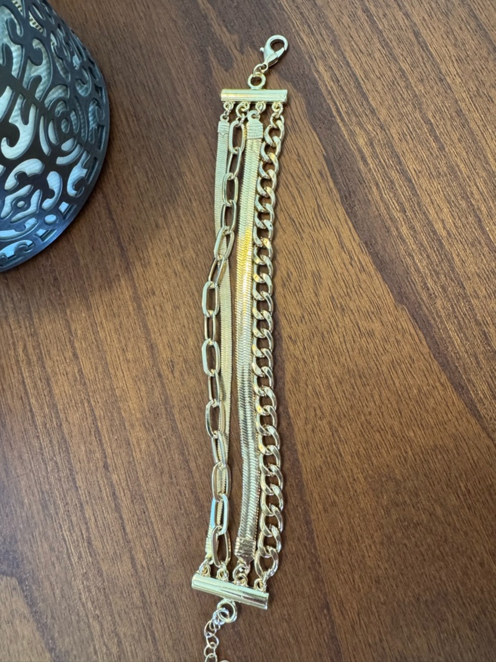 Express Gold-Tone Multi-Chain Bracelet